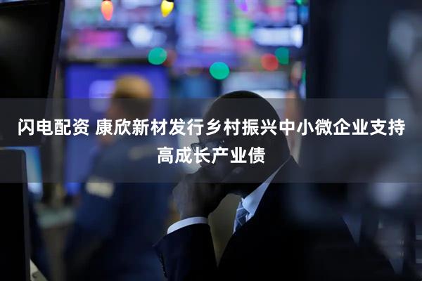 闪电配资 康欣新材发行乡村振兴中小微企业支持高成长产业债