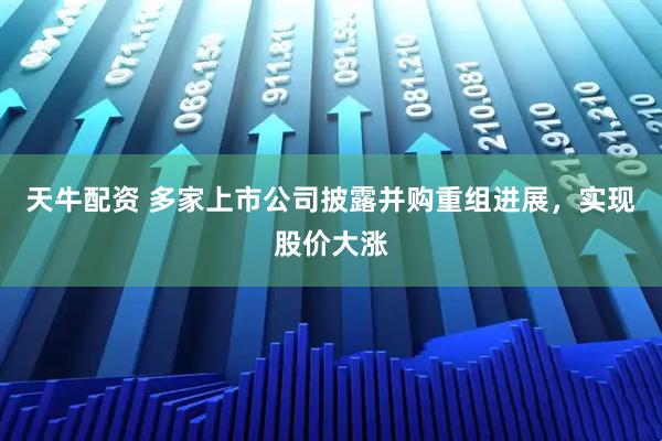 天牛配资 多家上市公司披露并购重组进展，实现股价大涨